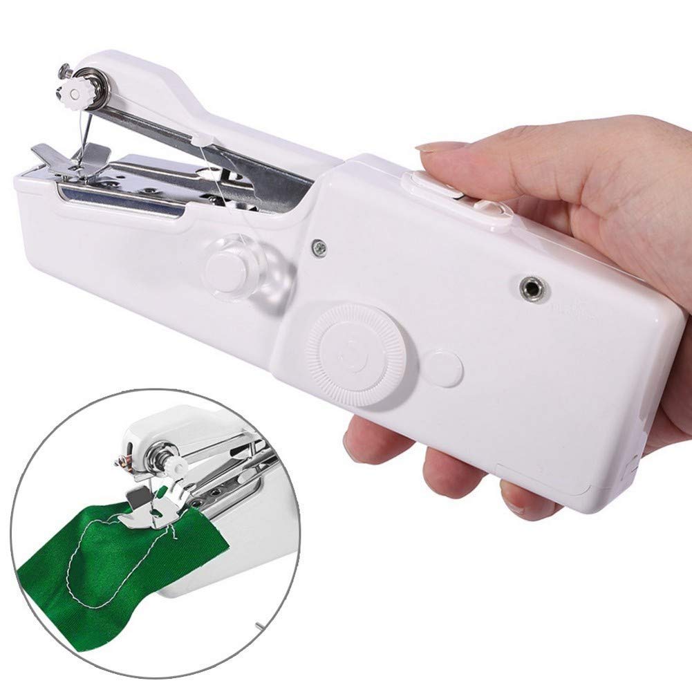 Máquina de coser portátil de mano ideal para viajes con accesorios