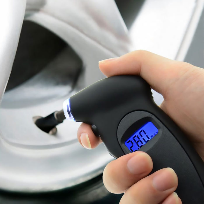 Manómetro digital portátil de presión de neumáticos